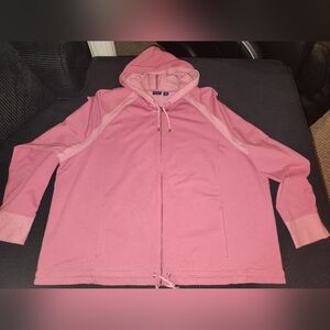 Women's Westbound Pink Zip Up Hoodie Size 3X